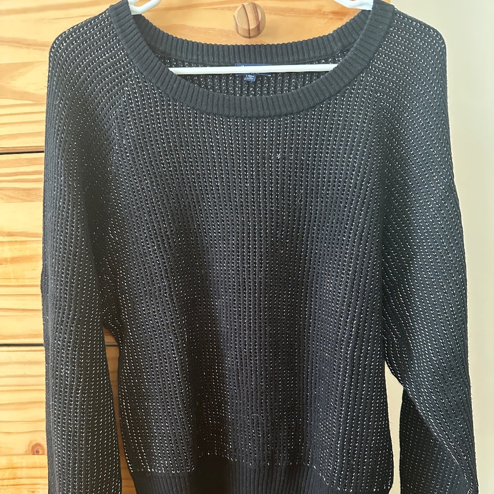 Splendid black sweater with gold shimmer size XS